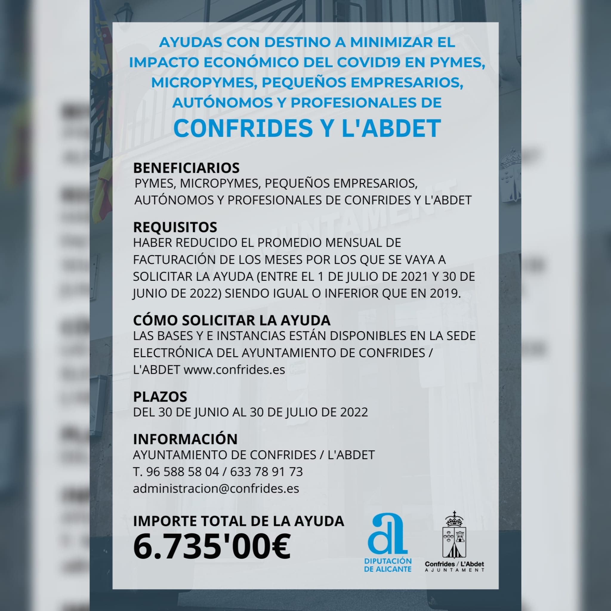 El día 30 finaliza el plazo para solicitar las nuevas ayudas con ...