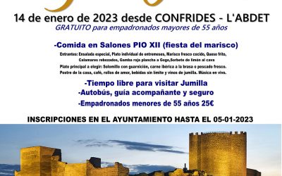 Viaje a Jumilla para empadronados en Confrides – L’Abdet