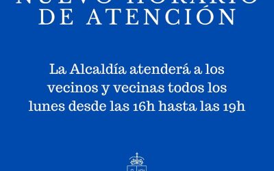 Nuevo horario de atención alcaldía