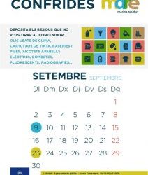 Calendario ecoparque móvil de Septiembre
