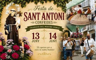 Confrides celebrará la tradicional Festa de Sant Antoni los días 13 y 14 de junio