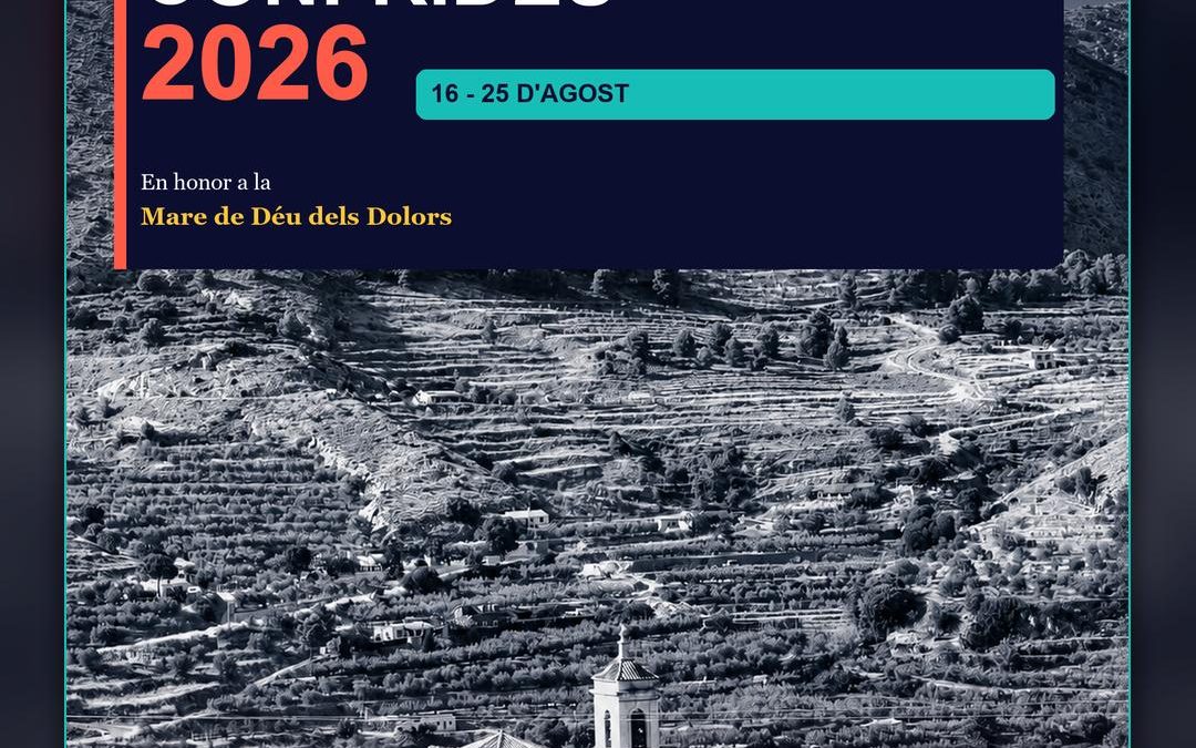 Confrides vivirá sus Fiestas Patronales del 21 al 25 de agosto