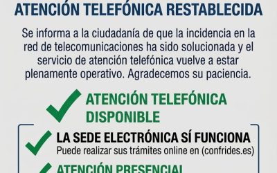 El servicio telefónico del Ayuntamiento ha sido restablecido