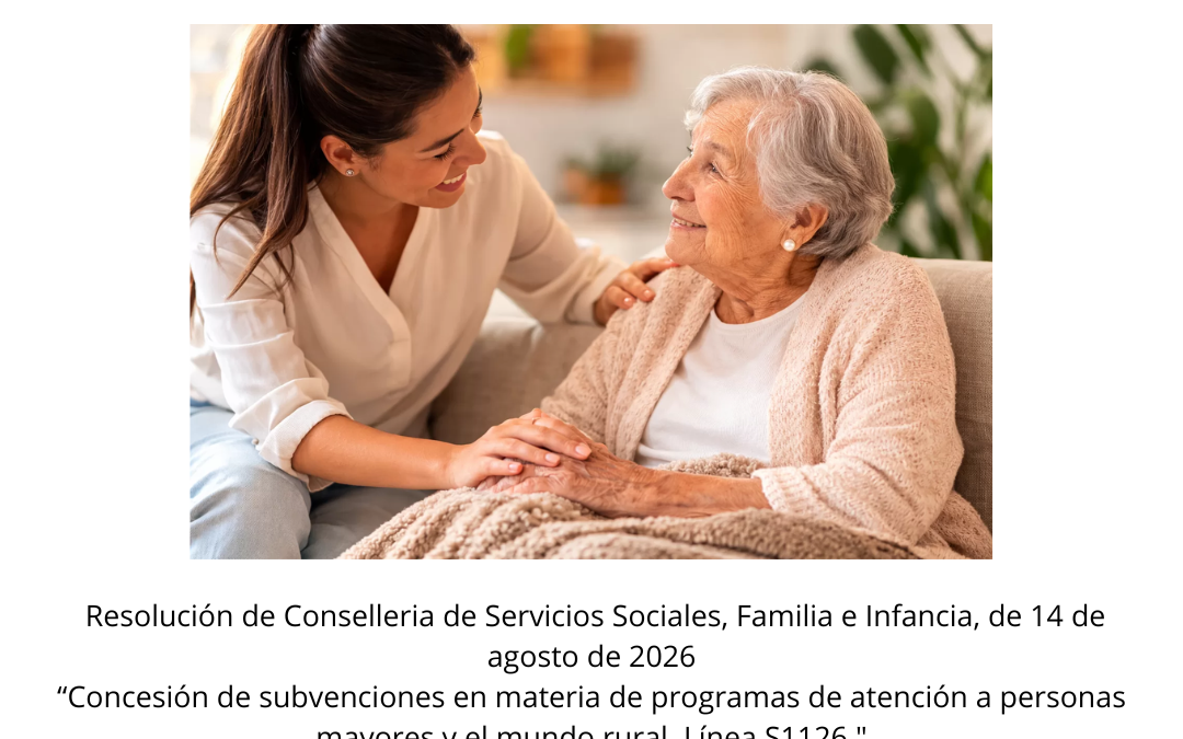 Concedida una subvención de 2.040,26 euros por la Generalitat Valenciana para la realización del programa “Mayor Conectado 360 – Confrides 2026”
