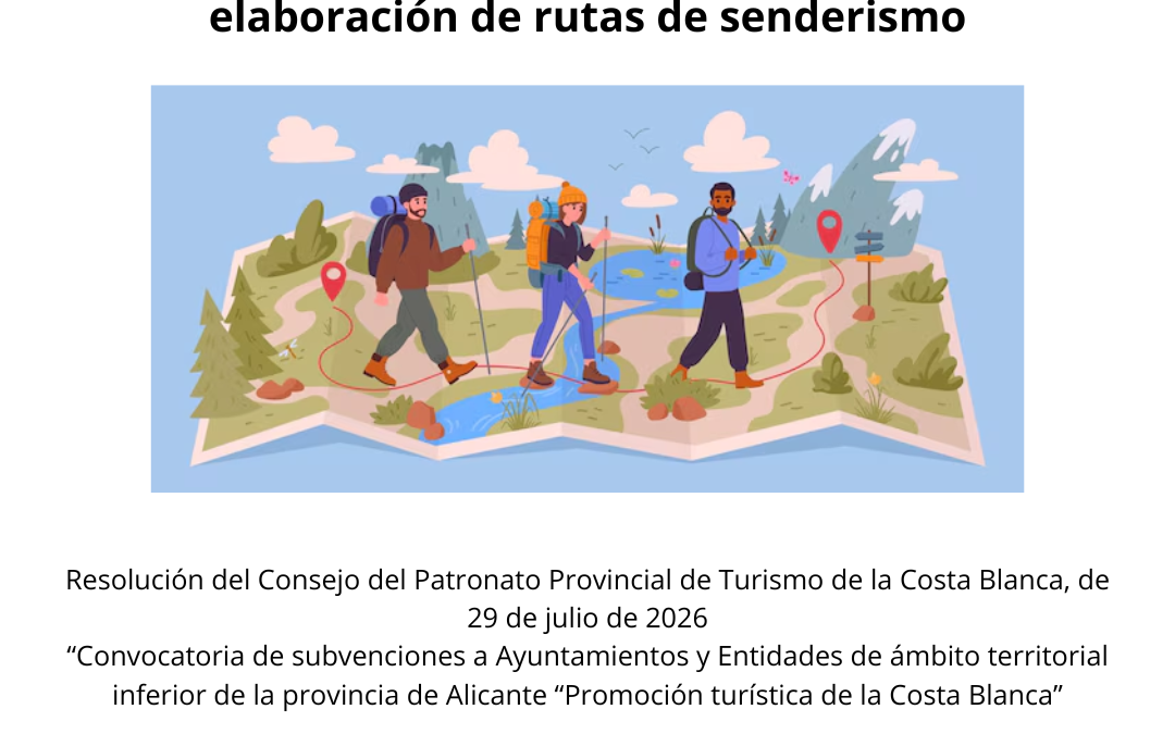 Concedida una subvención de 5.000,00 euros destinada a la elaboración de rutas de senderismo