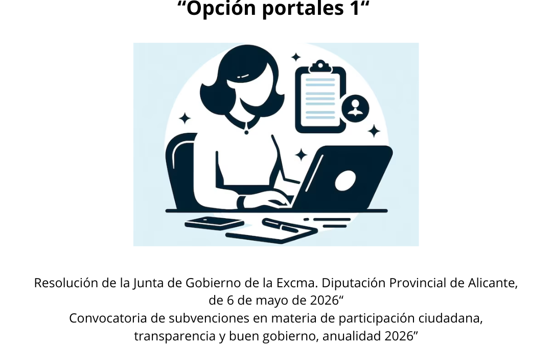 Concedida una subvención de 2.000,00 euros destinada al proyecto “Opción portales 1”